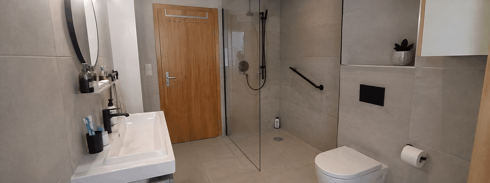 Ergebnis – barrierefreie bodenebene Dusche von Strobel